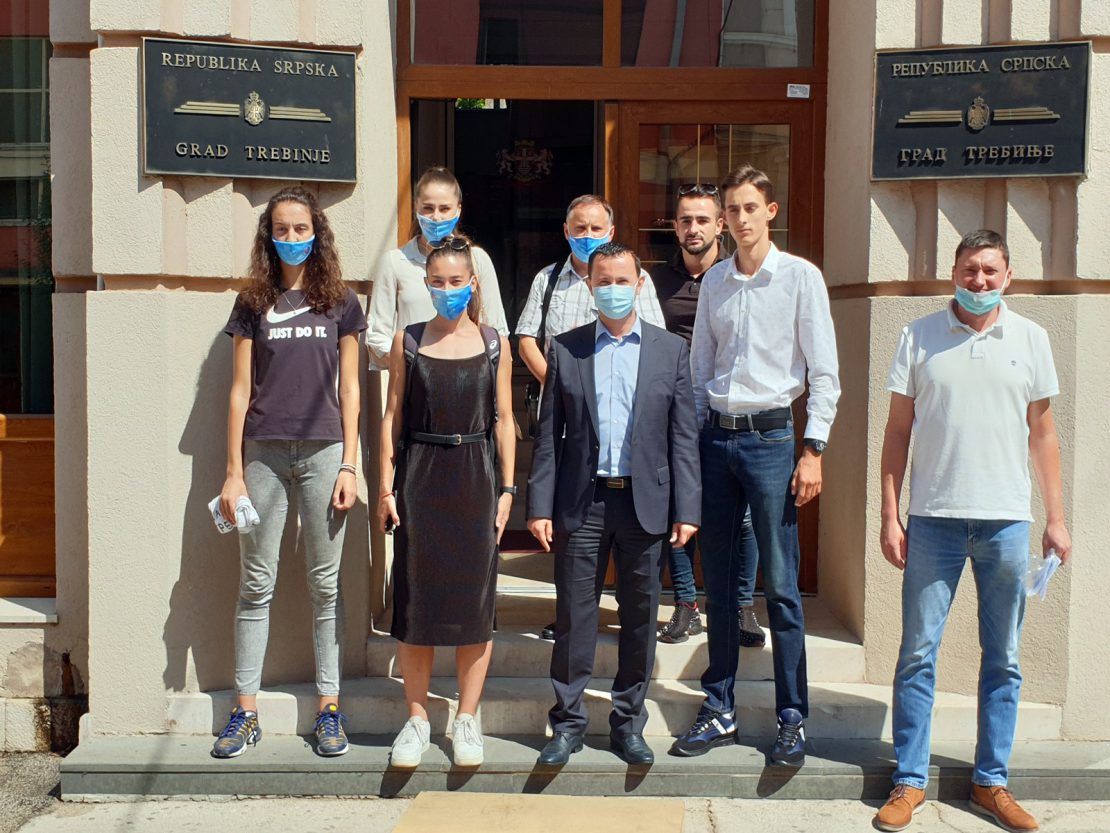 Атлетичари на пријему код Ћурића