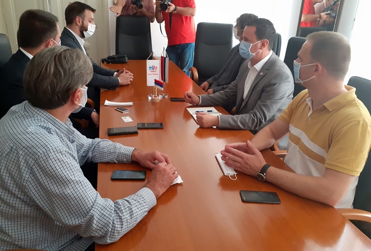 Пријем за градоначелника Краљева у Градској управи Требиње