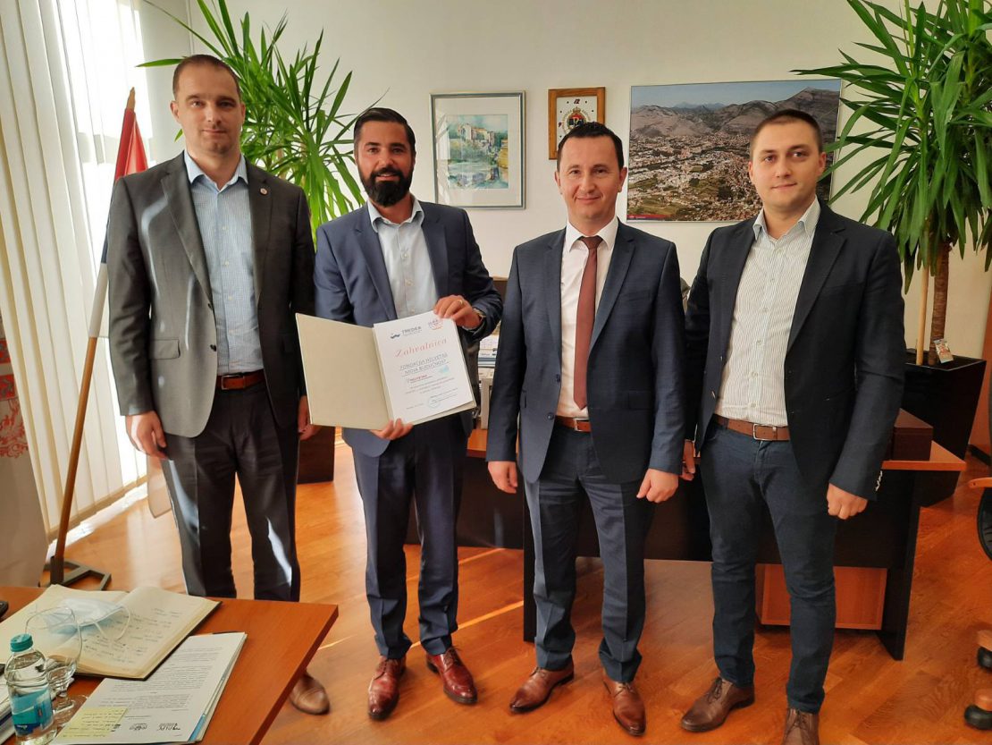 Град Требиње: Захвалност тиму Фондације Хелветас – Моја Будућност