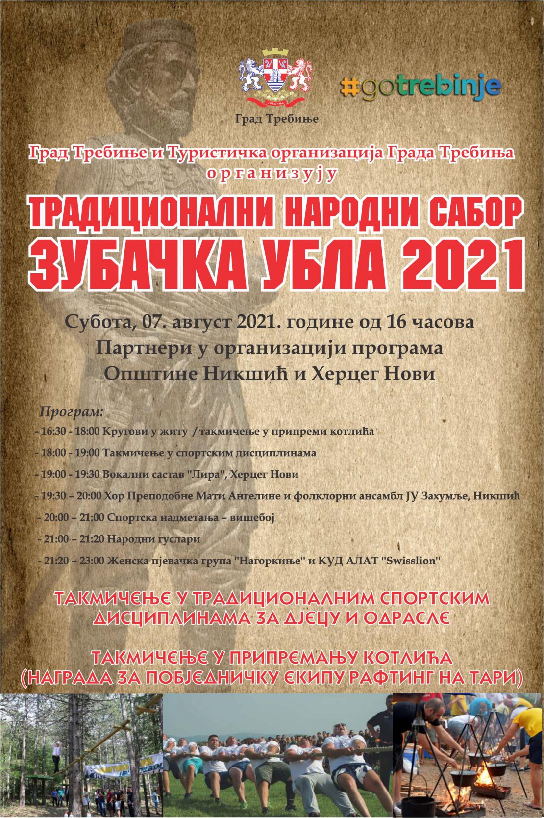 Бесплатан превоз на Народни сабор Зубачка Убла; Информација о режиму саобраћаја на релацији Тули-Убла-Тули