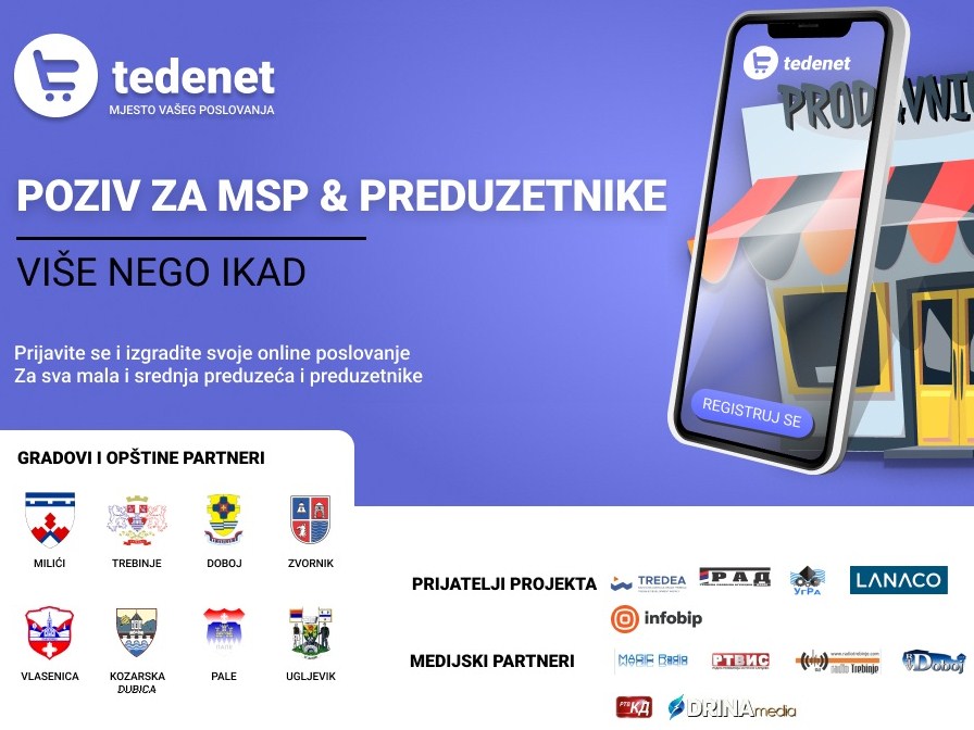 Poziv za prijavu na projekat digitalizacije, razvoja i promocije onlajn poslovanja