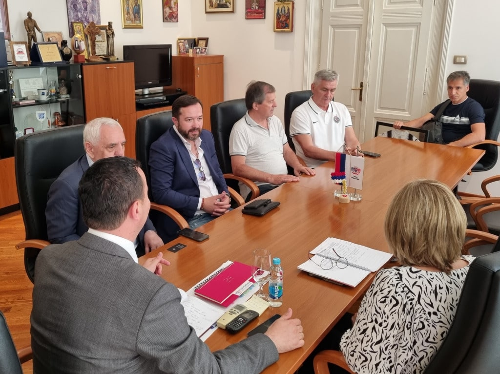 Представници ФК Партизан у посјети Градској управи